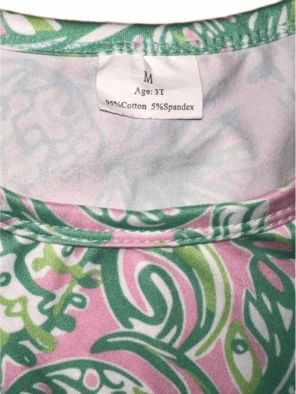 Toddler Girls Pineapple Print Dress and Bloomers Set Size 3T - Picture 3 of 4